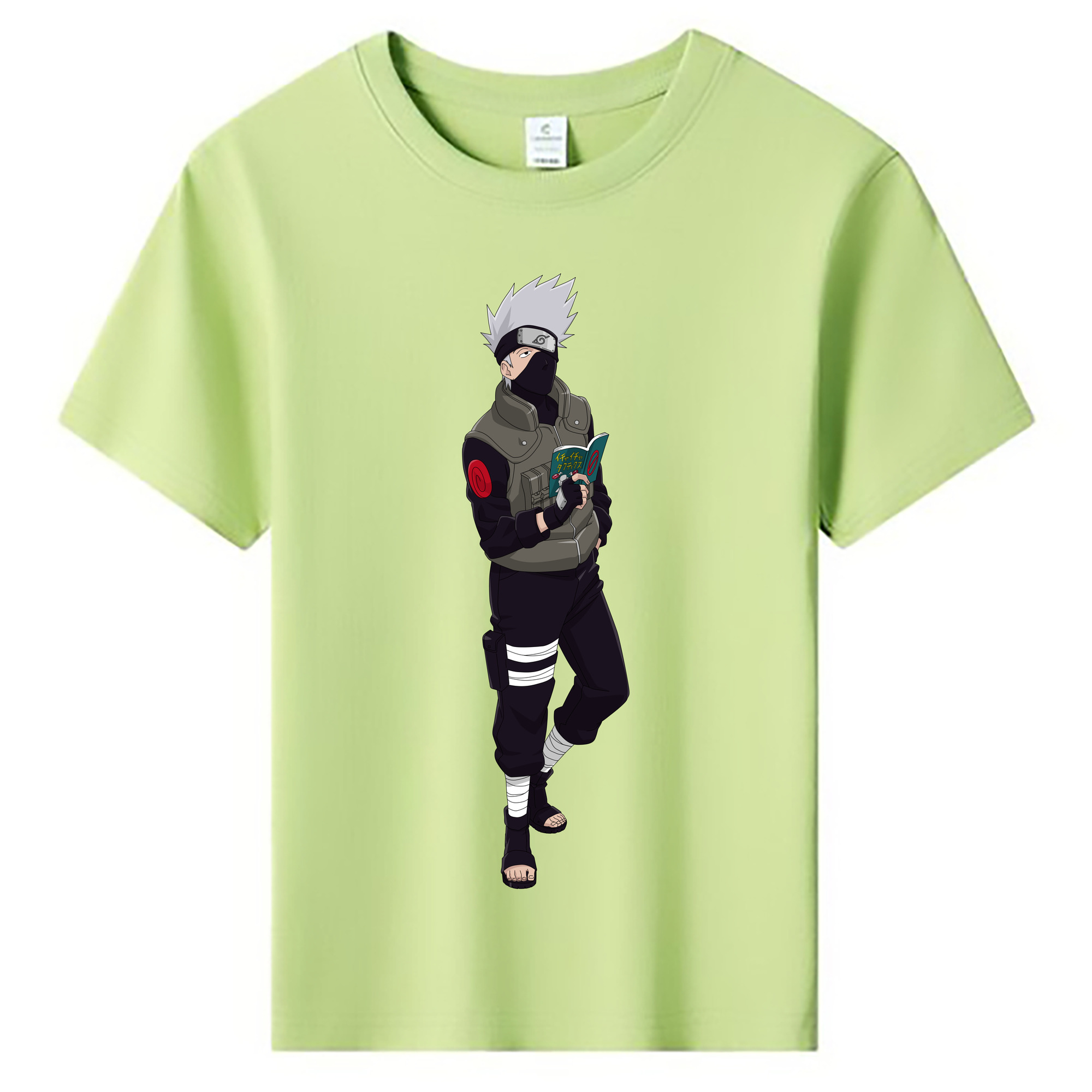 （画像用） NARUTO -ナルト- はたけ カカシ Hatake Kakashi 綿100％キッズTシャツ（フロントプリント）
